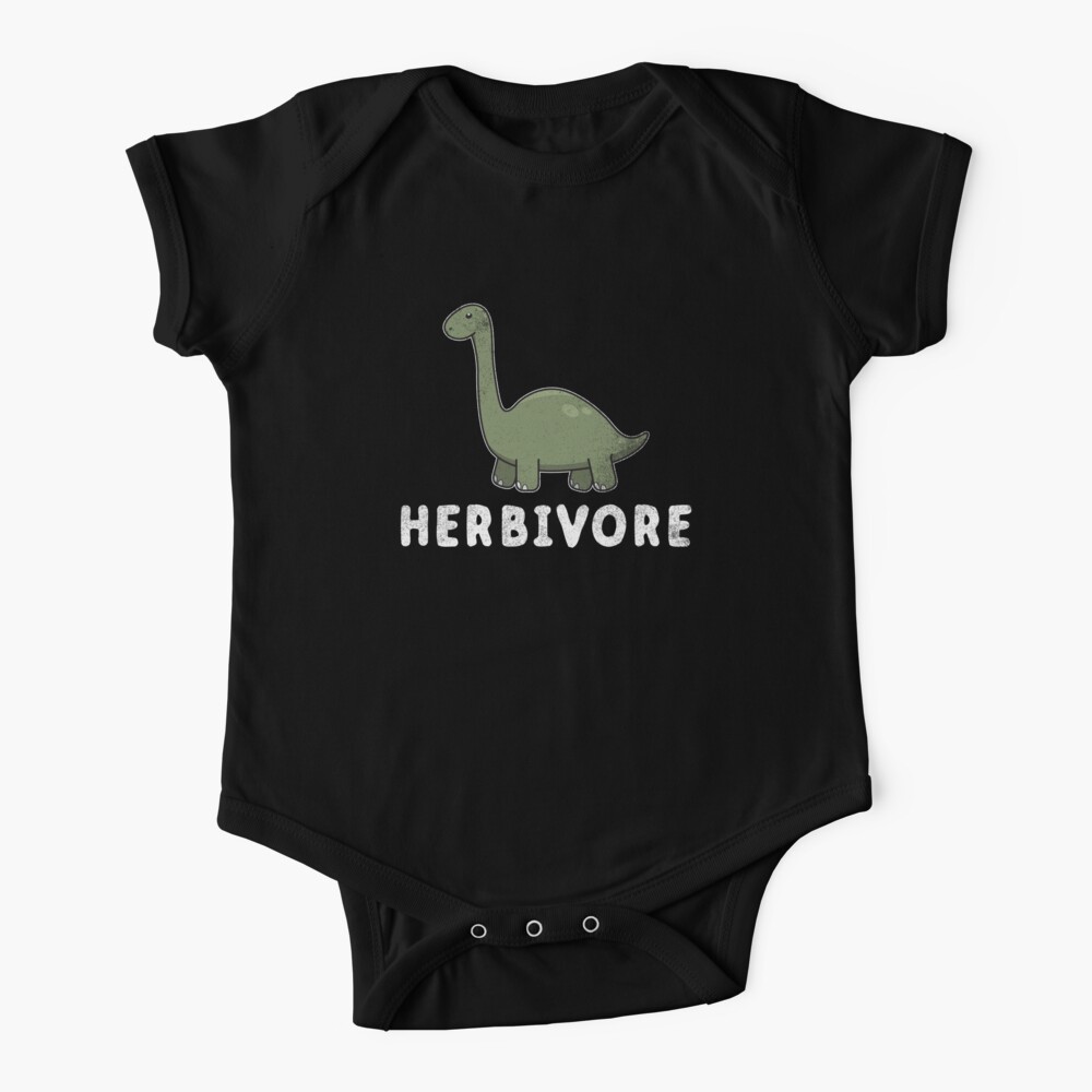 Herbivore Vegan Dinosaur - Funny Veggie Gift Baby One-Piece