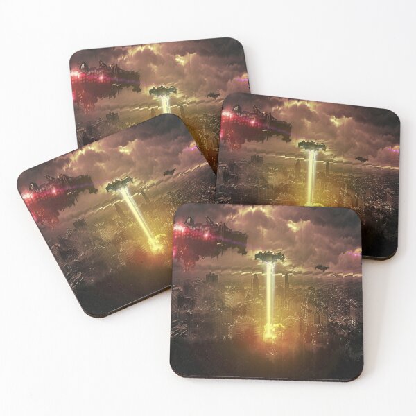 Item preview, Alien City Attack Shockwaves Smokey Distortion designed and sold by FuddalanDesigns.