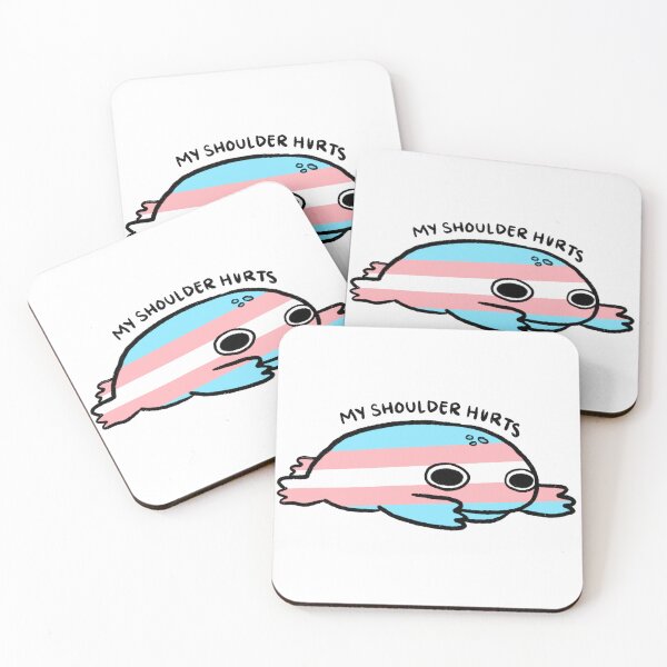 Item preview, My Shoulder Hurts | Trans Pride Frog designed and sold by iristocat.