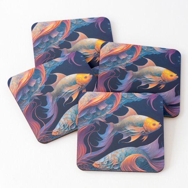 Item preview, Mythical Fish illustration designed and sold by MardiBoy.