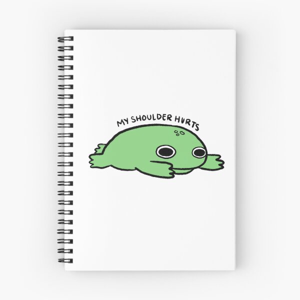Item preview, My Shoulder Hurts | Sad Green Frog designed and sold by iristocat.