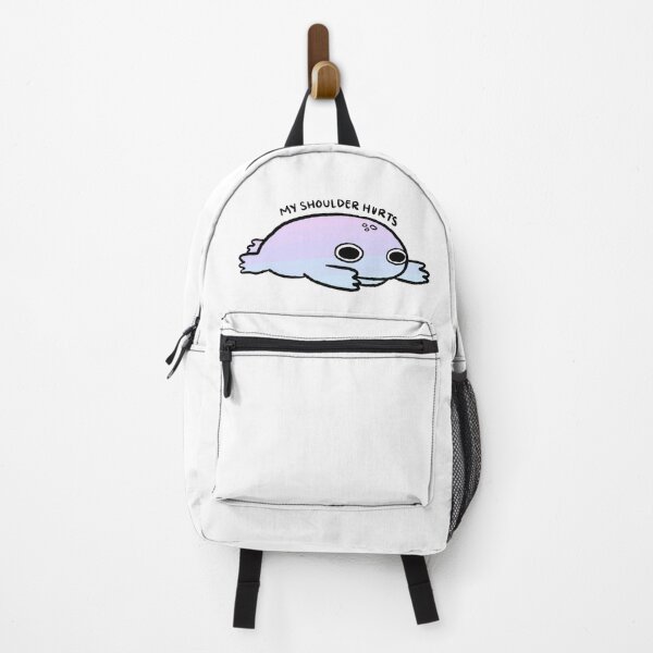 Item preview, My Shoulder Hurts | Sad Pink Purple Blue Frog designed and sold by iristocat.