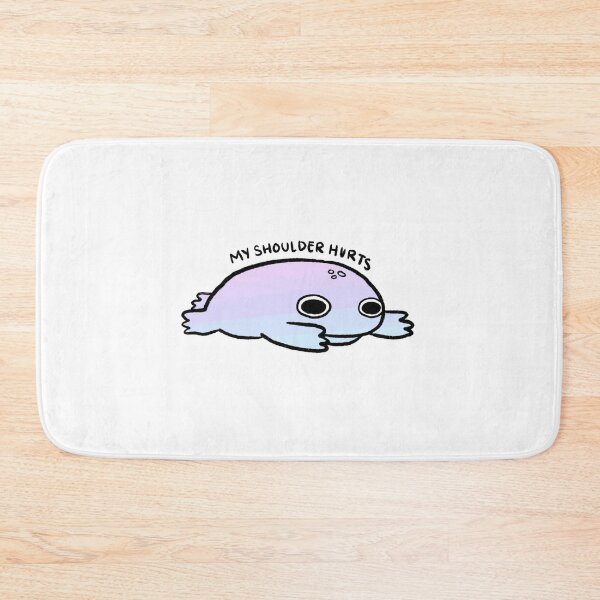 Item preview, My Shoulder Hurts | Sad Pink Purple Blue Frog designed and sold by iristocat.