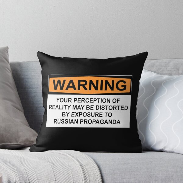 Item preview, WARNING: YOUR PERCEPTION OF REALITY MAY BE DISTORTED BY EXPOSURE TO RUSSIAN PROPAGANDA designed and sold by Bundjum.