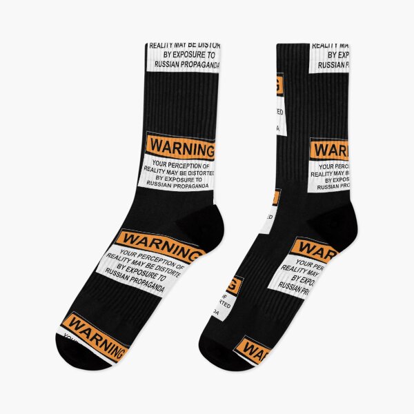 Item preview, WARNING: YOUR PERCEPTION OF REALITY MAY BE DISTORTED BY EXPOSURE TO RUSSIAN PROPAGANDA designed and sold by Bundjum.