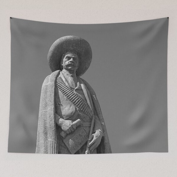 Item preview, Statue of Emiliano Zapata above his tomb - on Grey designed and sold by boltjesdesign.