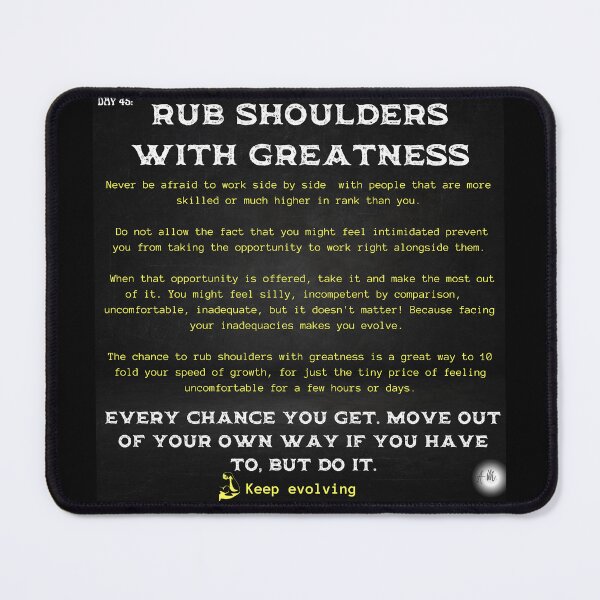 Item preview, Day 45 of the year: Rub shoulders with greatness designed and sold by BuddyBoots.