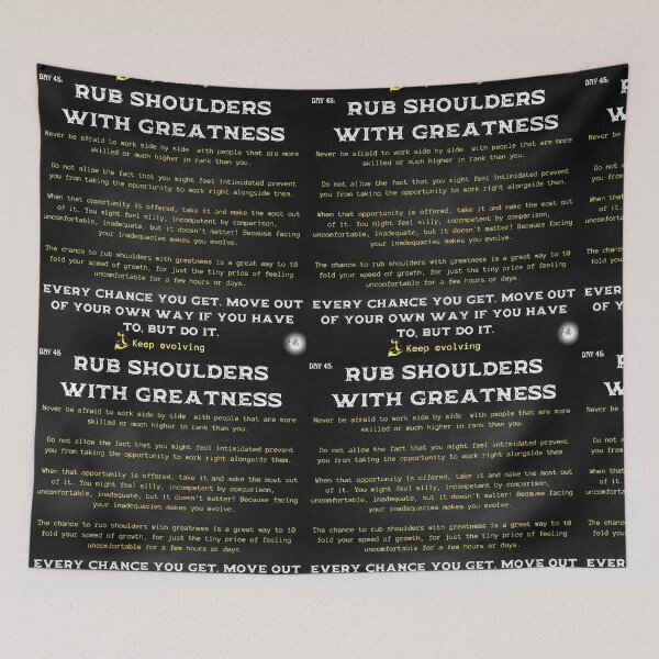 Item preview, Day 45 of the year: Rub shoulders with greatness designed and sold by BuddyBoots.