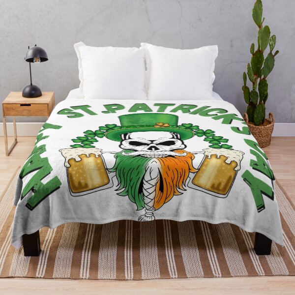 Item preview, Happy St. Patrick’s Day Skull with beers designed and sold by MLD112.
