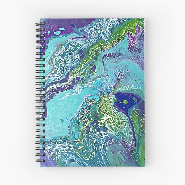 Item preview, Fluid Art Puddle Pour Swipe Abstract Painting Original Art designed and sold by AussieMuma.