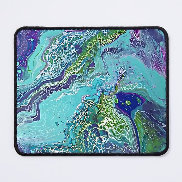 Item preview, Fluid Art Puddle Pour Swipe Abstract Painting Original Art designed and sold by AussieMuma.