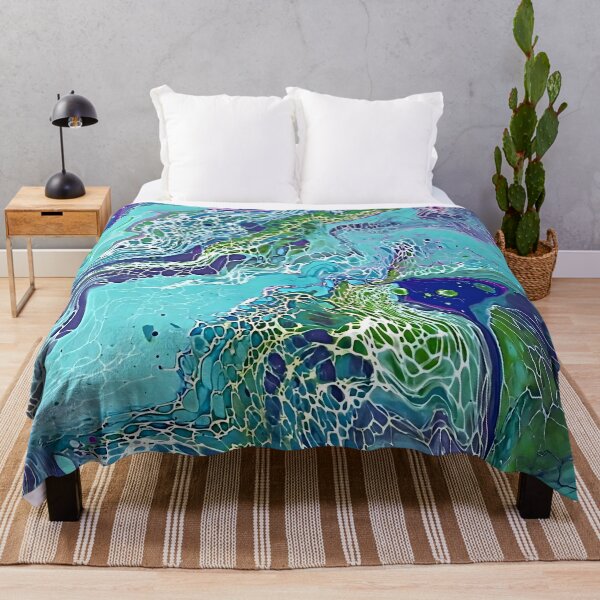 Item preview, Fluid Art Puddle Pour Swipe Abstract Painting Original Art designed and sold by AussieMuma.