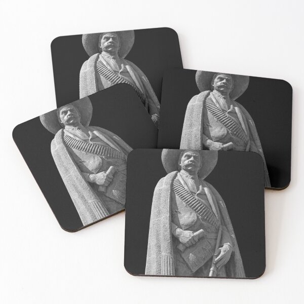 Item preview, Statue of Emiliano Zapata above his tomb - on Black designed and sold by boltjesdesign.