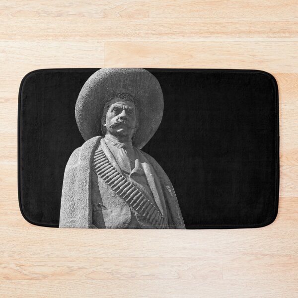 Item preview, Statue of Emiliano Zapata above his tomb - on Black designed and sold by boltjesdesign.