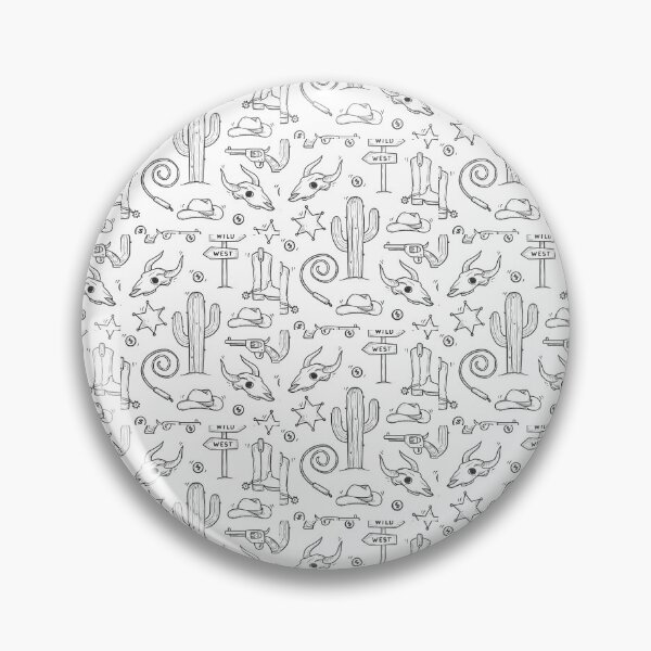 Item preview, Cowboy Western Doodle Pattern designed and sold by mkzmerch.