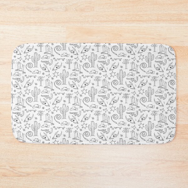 Item preview, Cowboy Western Doodle Pattern designed and sold by mkzmerch.