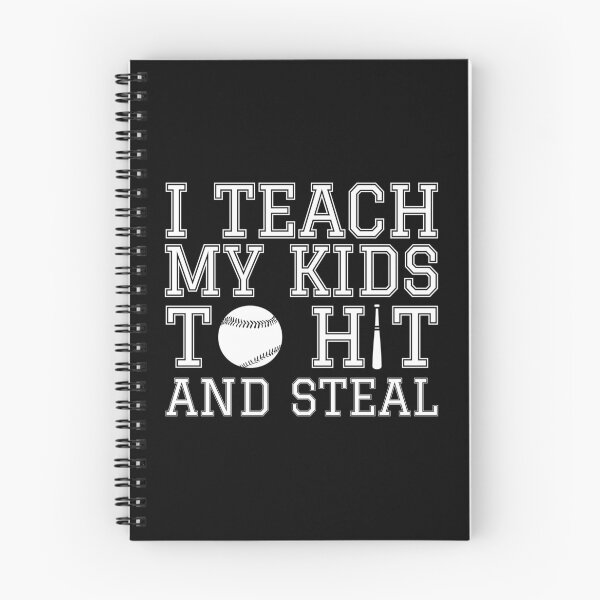 Item preview, I Teach My Kids To Hit and Steal - Funny Baseball Mom designed and sold by Jalib.
