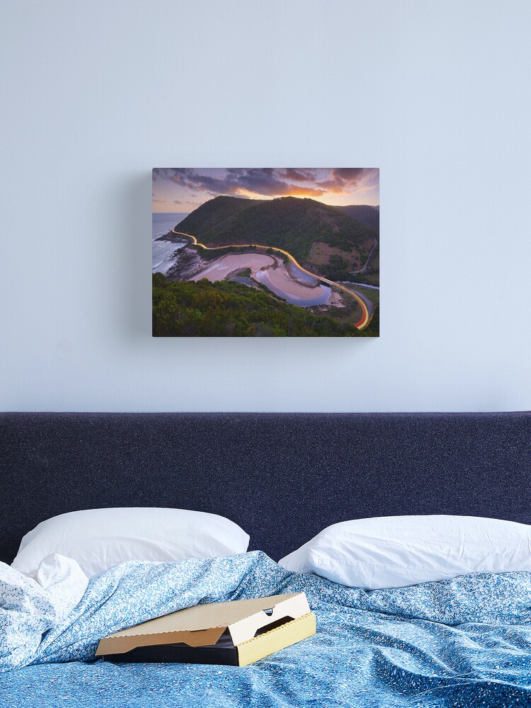 Thumbnail 2 of 3, Canvas Print, Teddys Lookout, Lorne, Victoria, Australia designed and sold by Chockstone.