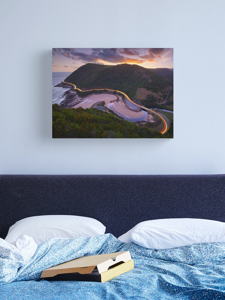 Thumbnail 1 of 3, Canvas Print, Teddys Lookout, Lorne, Victoria, Australia designed and sold by Chockstone.