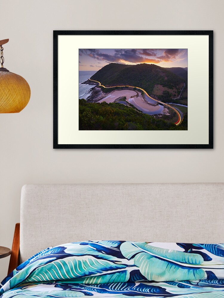 Thumbnail 2 of 7, Framed Art Print, Teddys Lookout, Lorne, Victoria, Australia designed and sold by Chockstone.