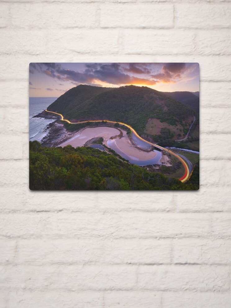 Thumbnail 2 of 4, Metal Print, Teddys Lookout, Lorne, Victoria, Australia designed and sold by Chockstone.