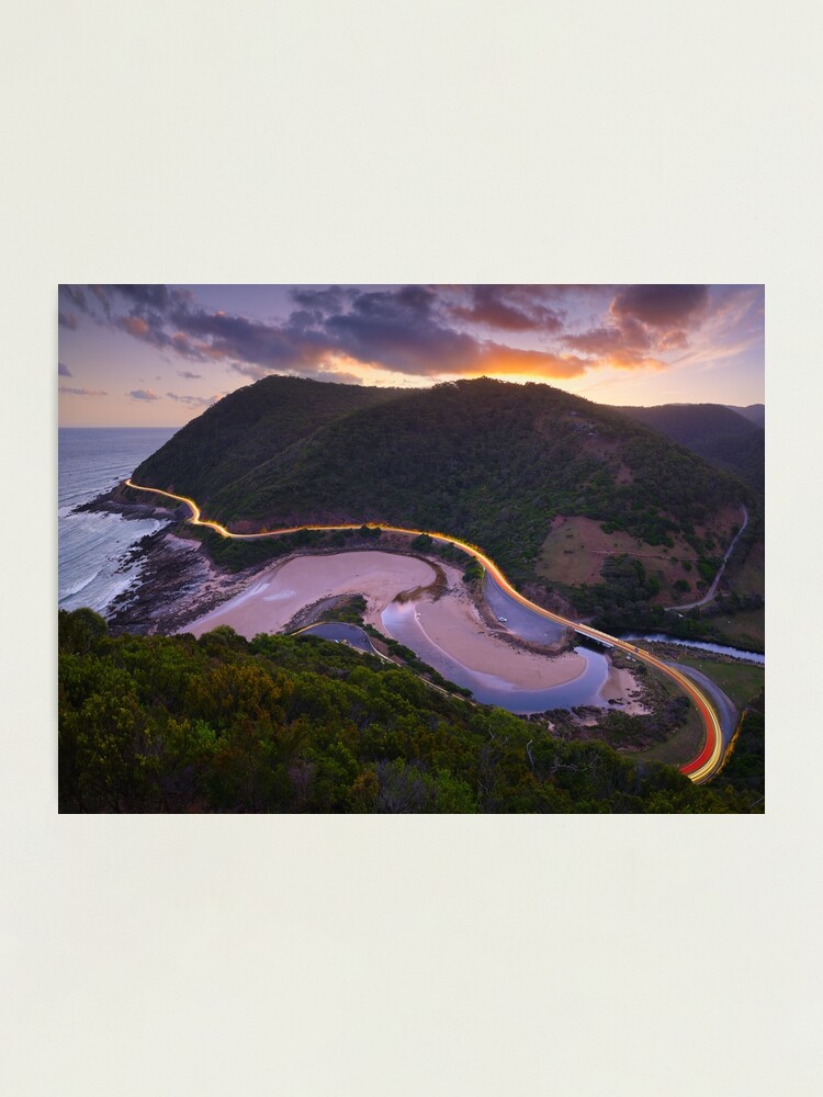 Thumbnail 2 of 3, Photographic Print, Teddys Lookout, Lorne, Victoria, Australia designed and sold by Chockstone.