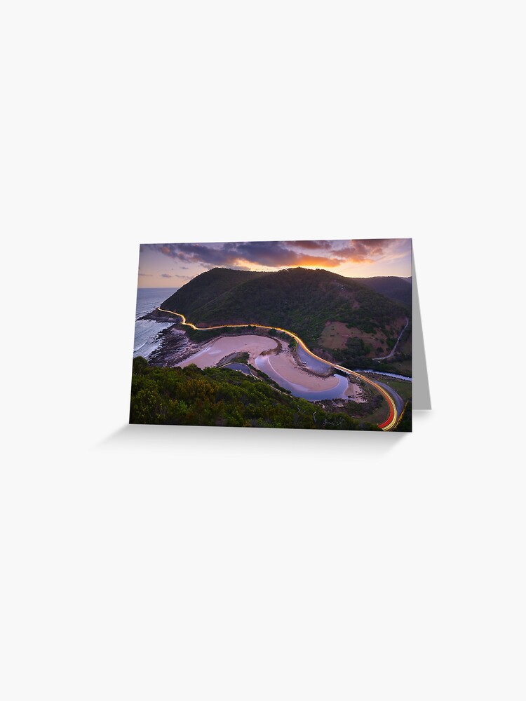 Thumbnail 1 of 2, Greeting Card, Teddys Lookout, Lorne, Victoria, Australia designed and sold by Chockstone.