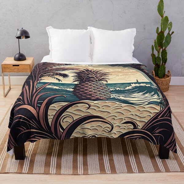 Item preview, Pomologist Illustration of Pineapple on beach designed and sold by Vaporboy1994.