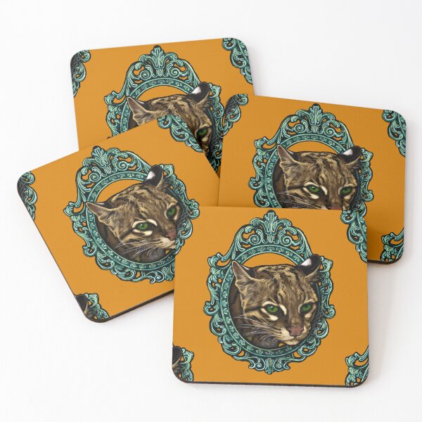 Item preview, Mammal Cameo: Ocelot designed and sold by FreyStrandDraws.