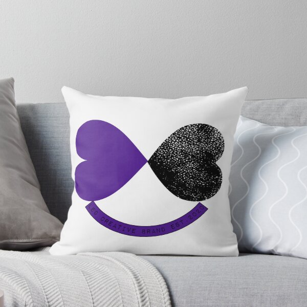 Item preview, 2 Hearts Purple+ Black designed and sold by LedCreativeBrnd.