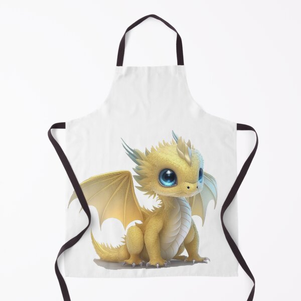 Item preview, Baby Yellow Dragon with Tiny Rainbow Wings and Blue Eyes - Sweet Baby! designed and sold by Dragonstrom.