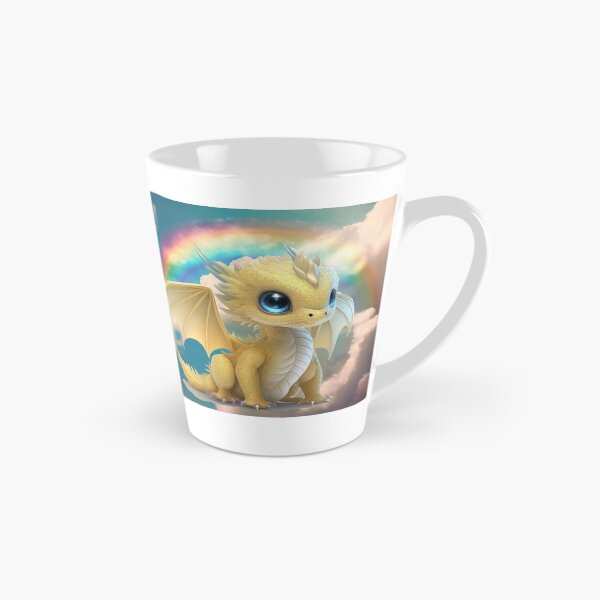 Item preview, Baby Yellow Dragon with Tiny Rainbow Wings and Blue Eyes - Sweet Baby! designed and sold by Dragonstrom.