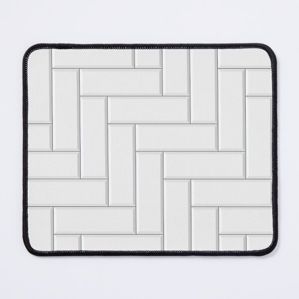 Item preview, White Backsplash Herringbone Pattern designed and sold by Patternawy.