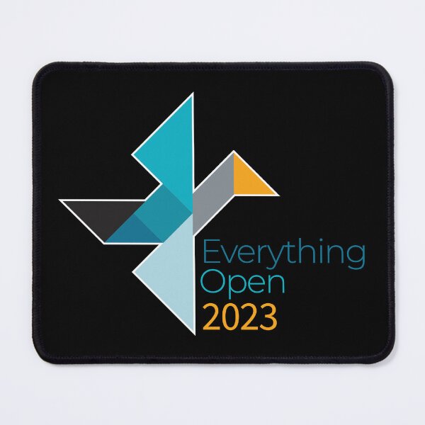 Artikelvorschau, Alles offen 2023 entworfen und verkauft von Linux Australia.