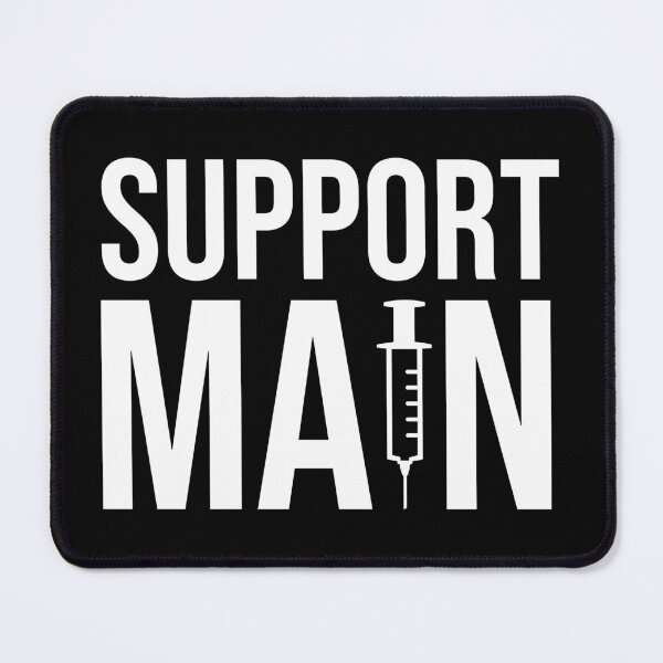 Item preview, Support Main Simple White Black Syringe Typography Slogan  designed and sold by JessicaAmber.