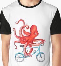 Cycling octopus Graphic T-Shirt