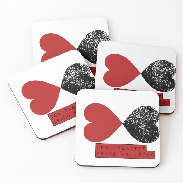 Item preview, RED+BLk Hearts designed and sold by LedCreativeBrnd.