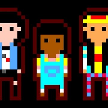 Artwork thumbnail, Stranger Things Pixel Art Characters by Studio Kraze