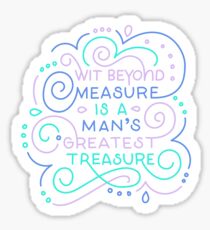 Wit Beyond Measure Sticker