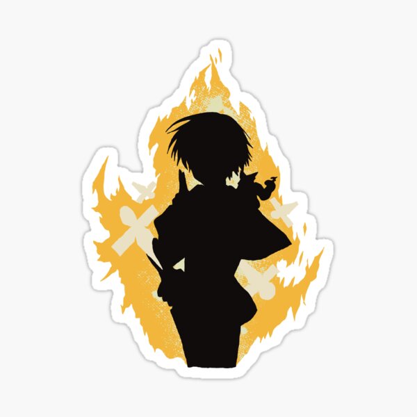 Seika Lamprogue Fire Aura with His Shikigami from The Reincarnation of the  Strongest Exorcist in Another World or Saikyou Onmyouji no Isekai Tenseiki  in Cool Simple Silhouette (Transparent) Greeting Card for Sale