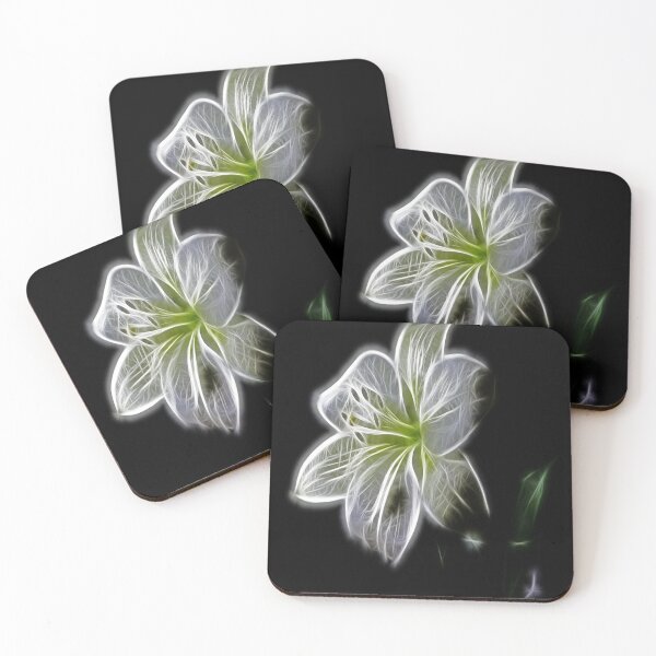 Artikelvorschau, Weiße Lilly Blumen-Kunst entworfen und verkauft von leen12 Art Designs Prints.