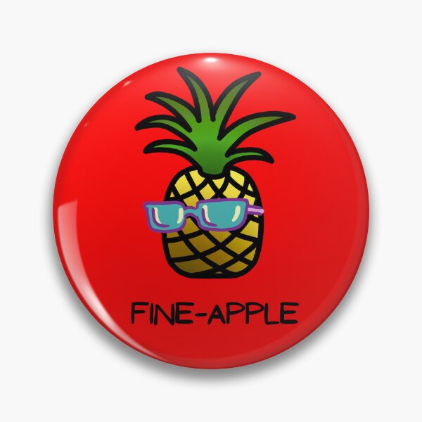 Item preview, Fine-Apple - Pineapple Pun - Colour designed and sold by LadySquiggle.