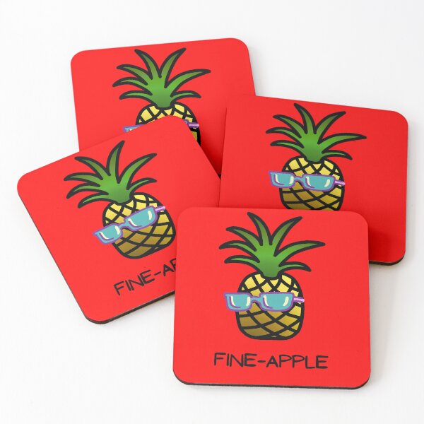 Item preview, Fine-Apple - Pineapple Pun - Colour designed and sold by LadySquiggle.