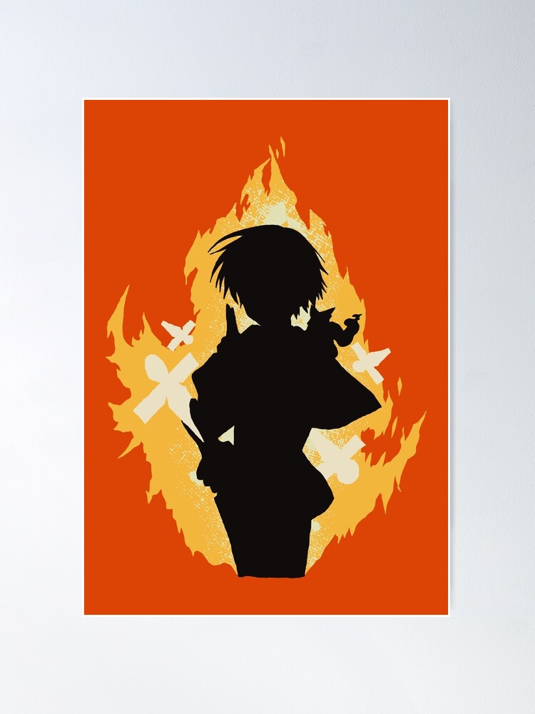 Seika Lamprogue Fire Aura with His Shikigami from The Reincarnation of the  Strongest Exorcist in Another World or Saikyou Onmyouji no Isekai Tenseiki  in Cool Simple Silhouette (Transparent) Greeting Card for Sale