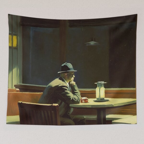 Item preview, Detective on coffee break art designed and sold by Lonesomefolk.