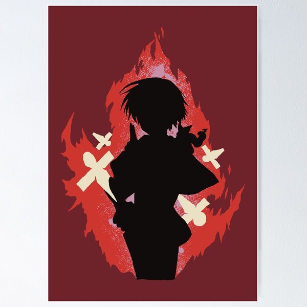 Black Summoner Efil without eyes Minimalist Flat Art Design Poster for  Sale by Animangapoi