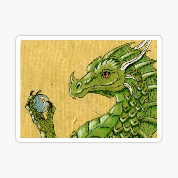 Green Dragon Sticker