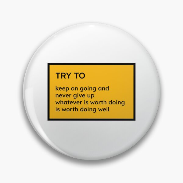 Item preview, try to keep on going designed and sold by theredfoxs.