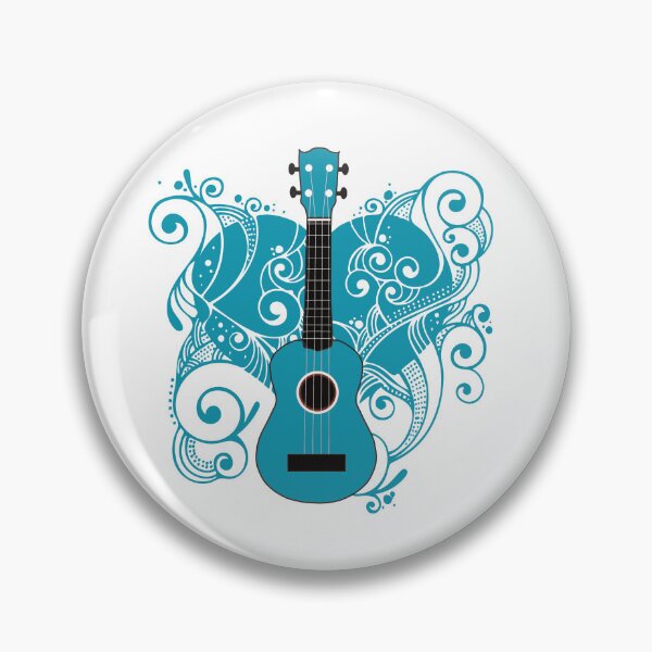 Item preview, Ukulele with a heart designed and sold by piesdesignart.