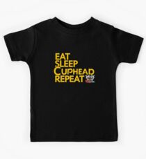 CUPHEAD TSHIRT / EAT SLEEP CUPHEAD REPEAT Kids Tee
